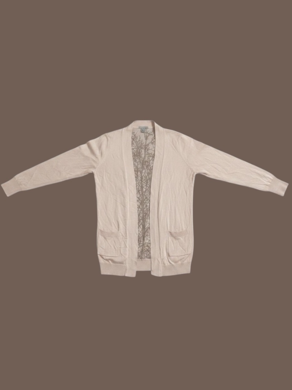 H&M Dusty Pink Cardigan With Branch Design